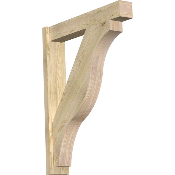 Ekena Millwork Funston Block Rough Sawn Outlooker, Douglas Fir, 6"W x 32"D x 40"H OUT06X32X40FST05RDF - main